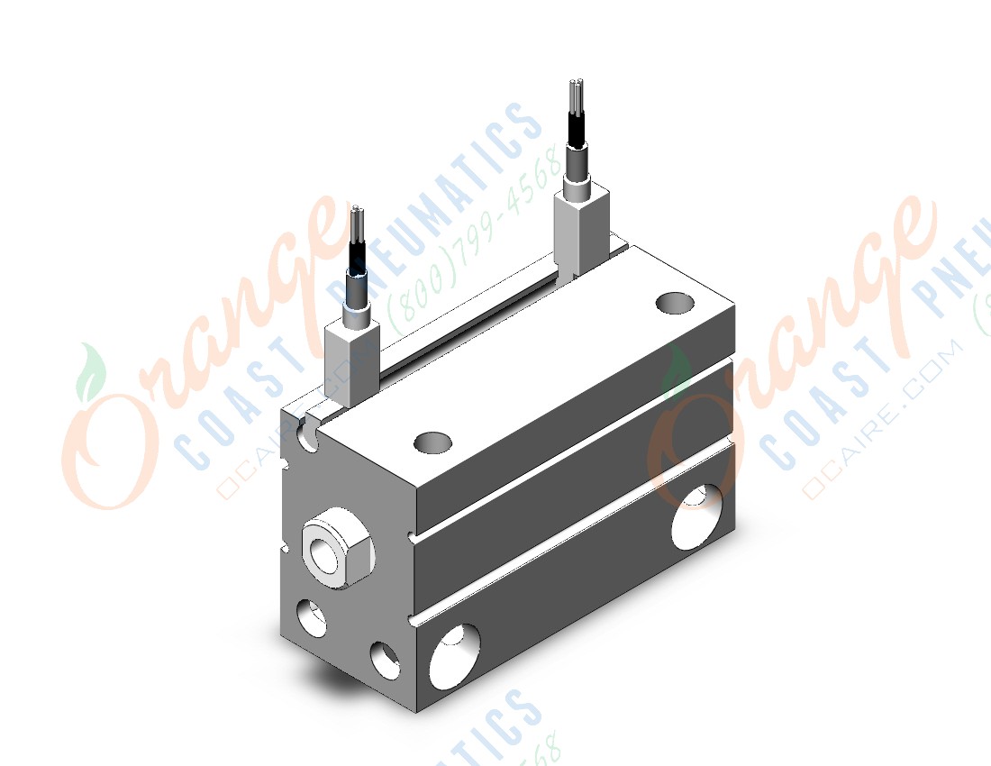 SMC CDUJB20-35D-F8BL cyl, free mount, dbl acting, COMPACT CYLINDER