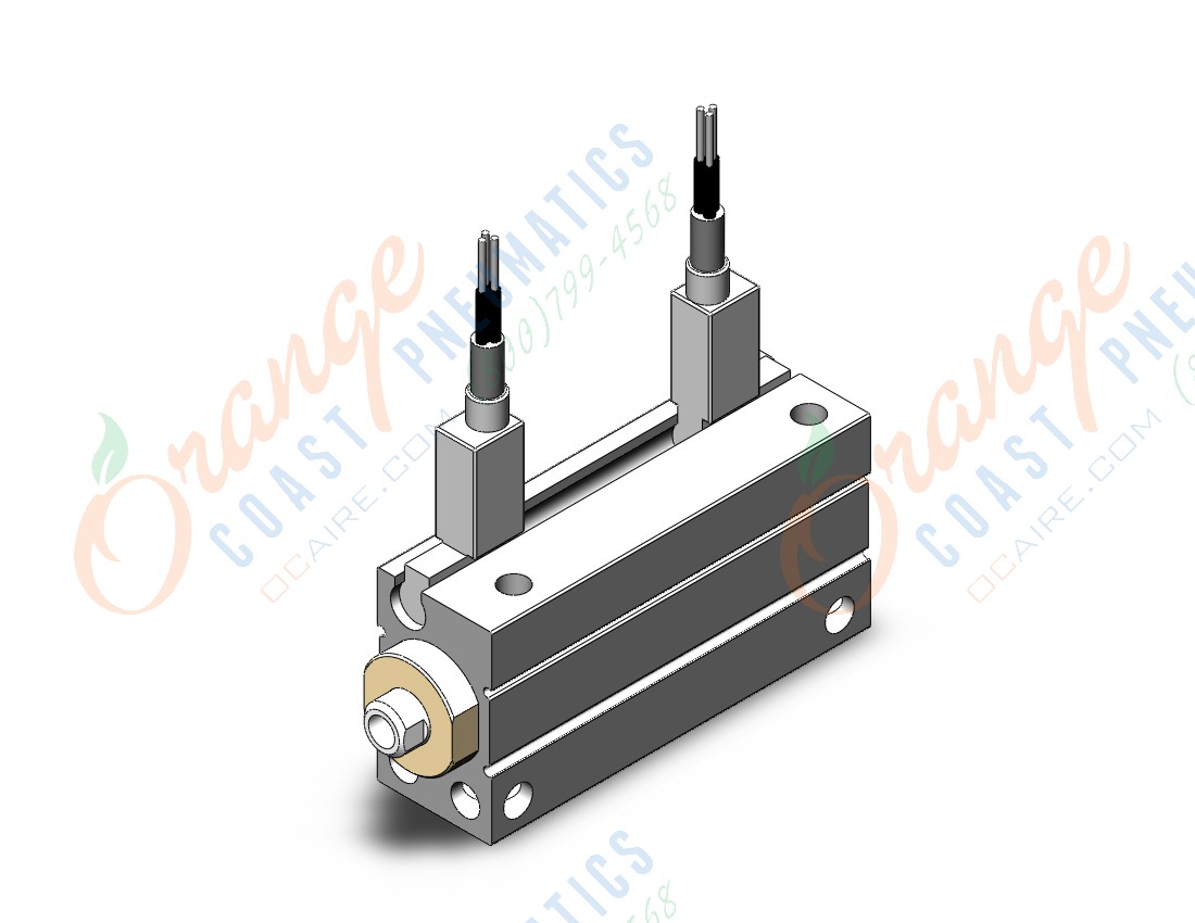 SMC CDUJB8-25D-F8B cyl, free mount, dbl acting, COMPACT CYLINDER