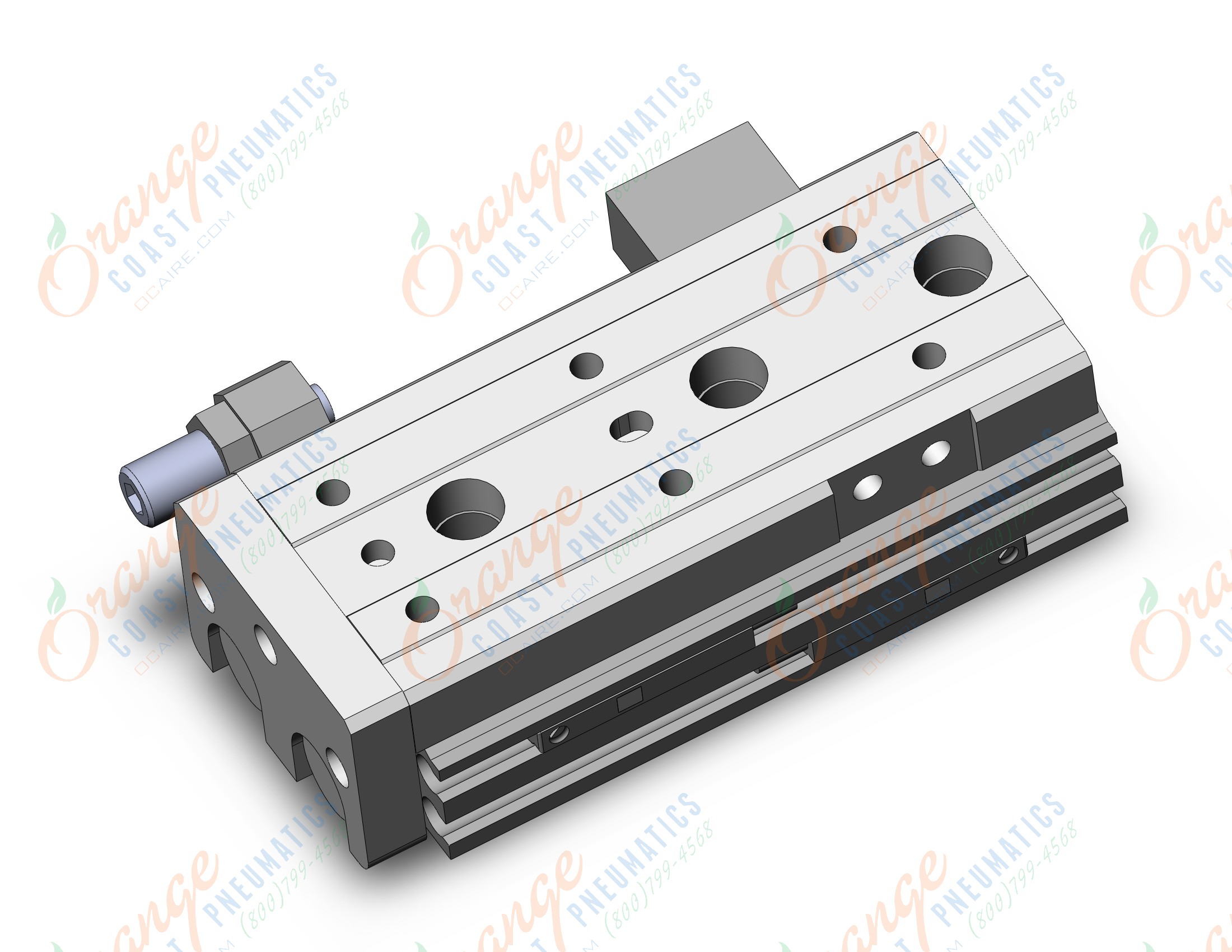 SMC MXQR8-30AS-M9BWL cyl, air slide table, reversible, asw, GUIDED CYLINDER