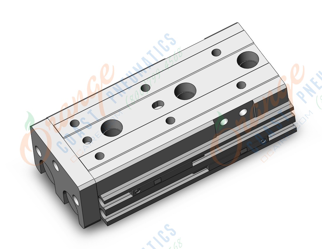 SMC MXQR8-30-M9BL cyl, air slide table, reversible, asw, GUIDED CYLINDER