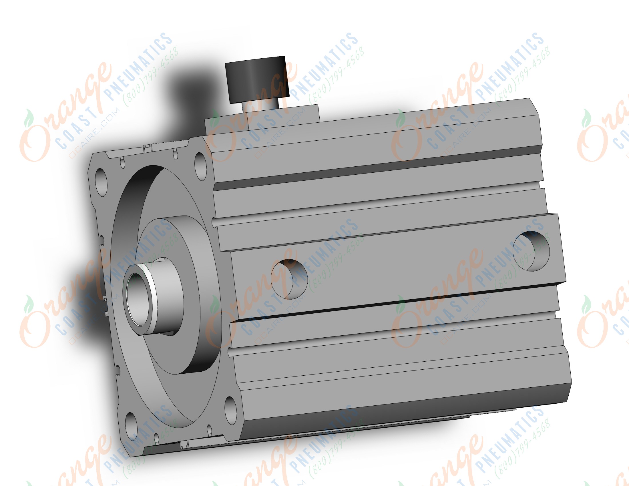 SMC CBQ2A100-25DC-RL cyl, compact, locking, COMPACT CYLINDER