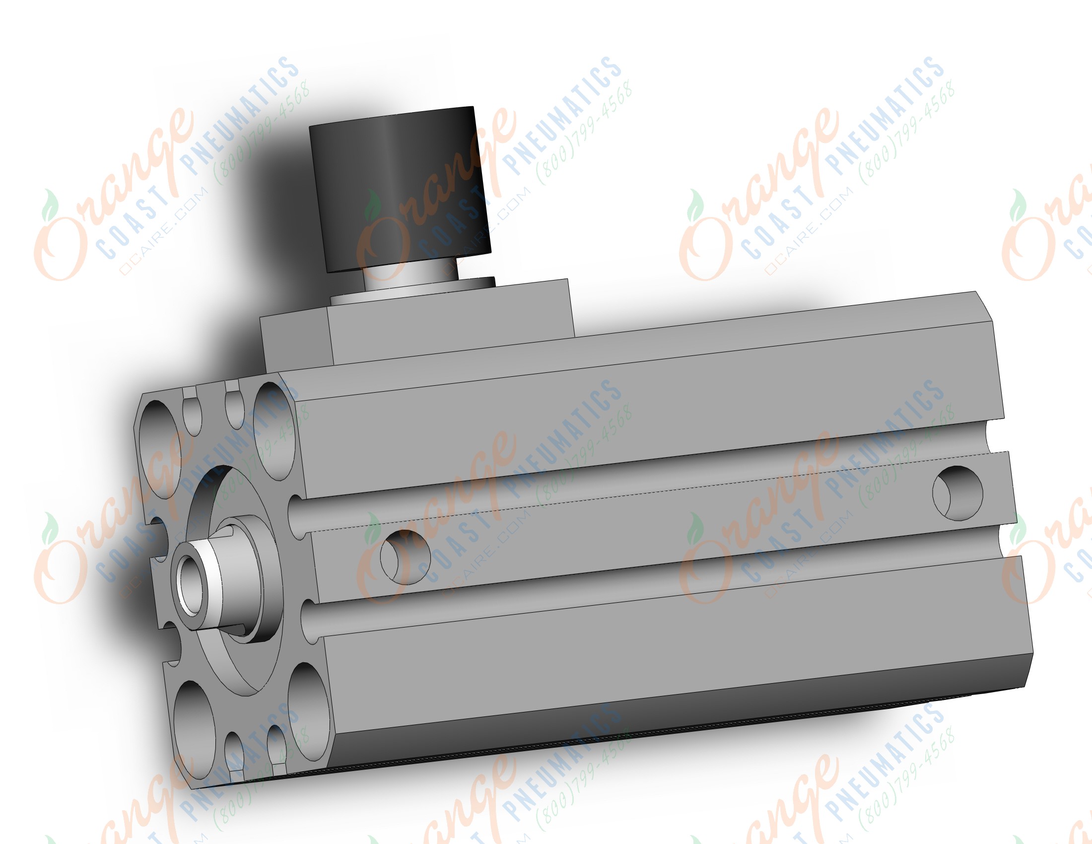 SMC CDBQ2B20-15DC-RL cyl, compact, locking, sw capable, COMPACT CYLINDER