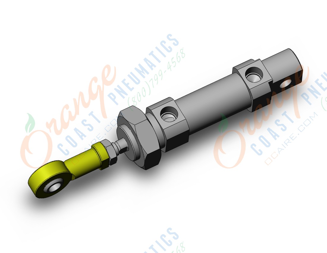 SMC C85N20-10SV cylinder, iso, dbl acting, ISO ROUND BODY CYLINDER, C82, C85