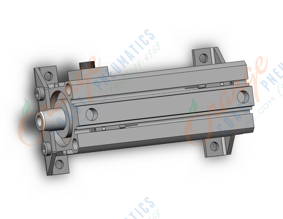 SMC CDBQ2L40-75DC-RN-M9P cyl, compact, locking, sw capable, COMPACT CYLINDER