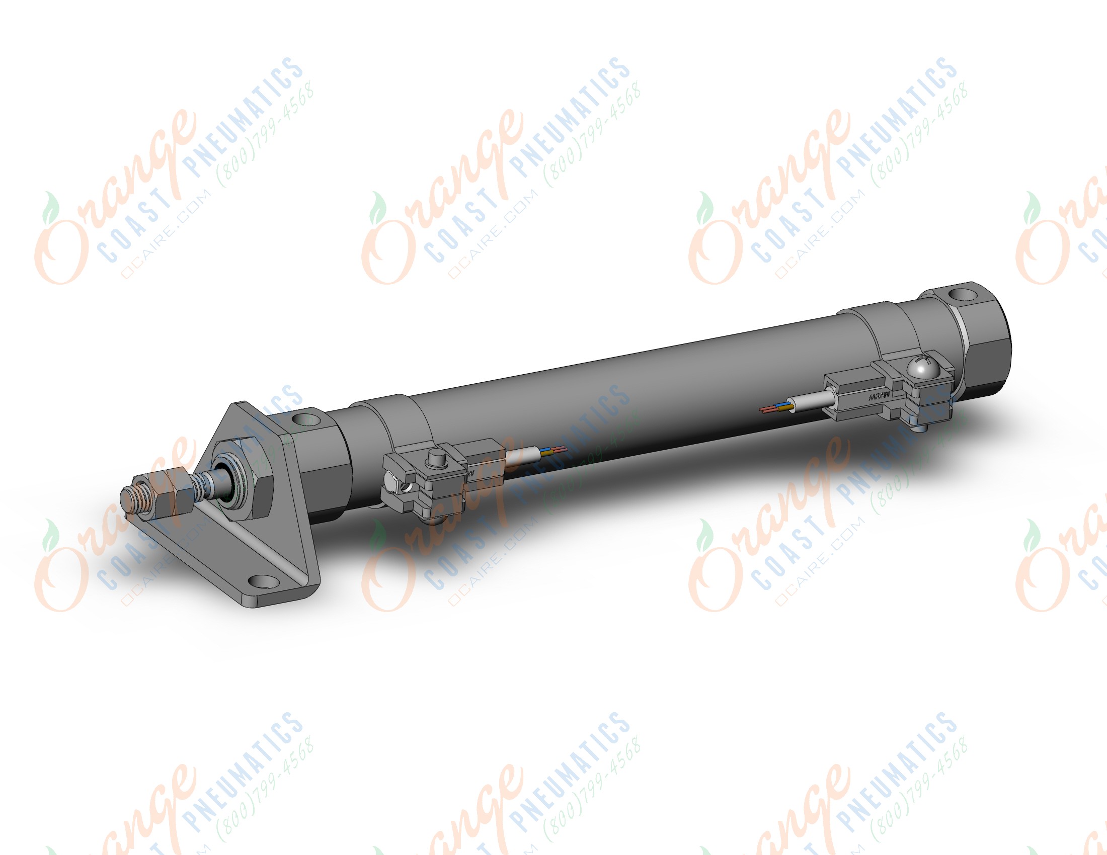 SMC CDJ2L16-100Z-M9BW-B cylinder, air, ROUND BODY CYLINDER