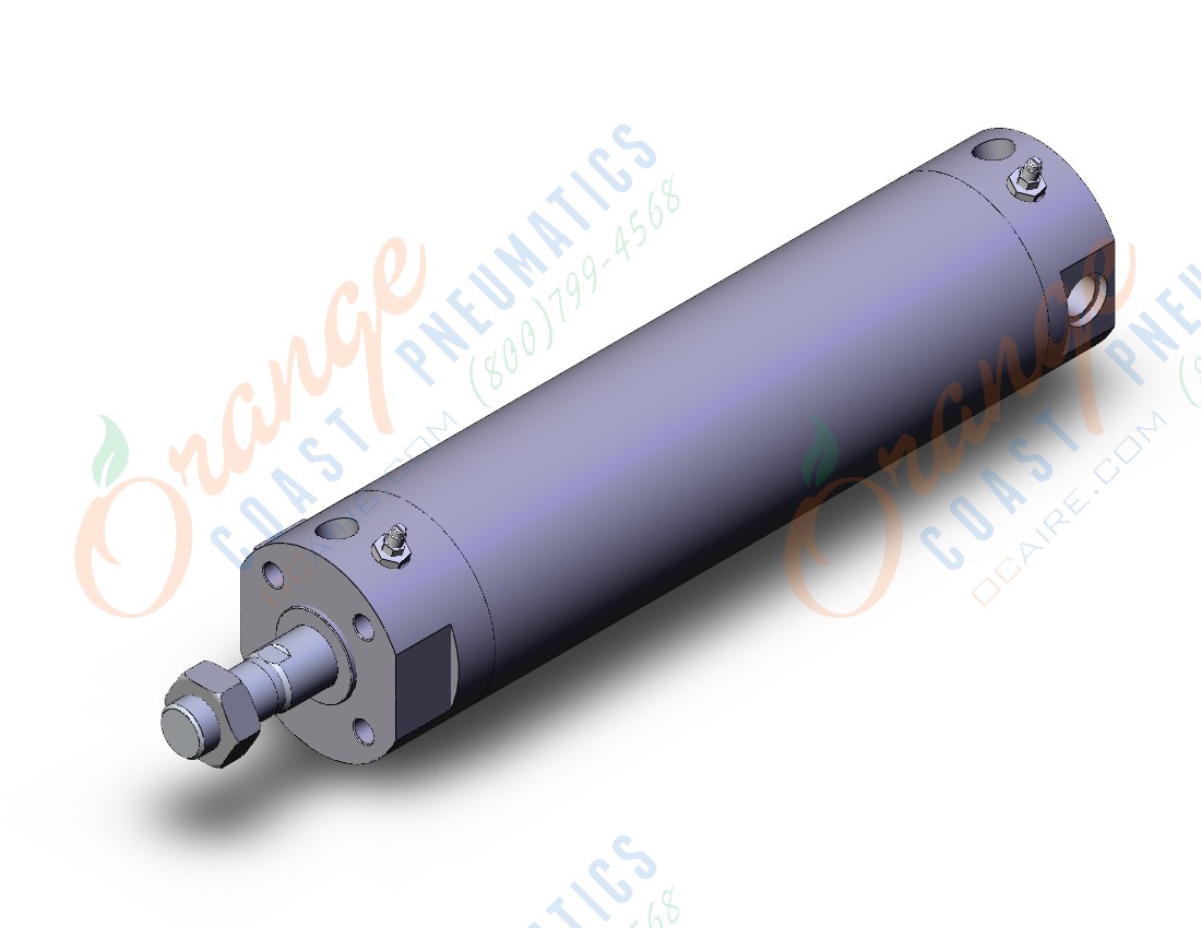 SMC CBG1BA63-200-RN cbg1, end lock cylinder, ROUND BODY CYLINDER