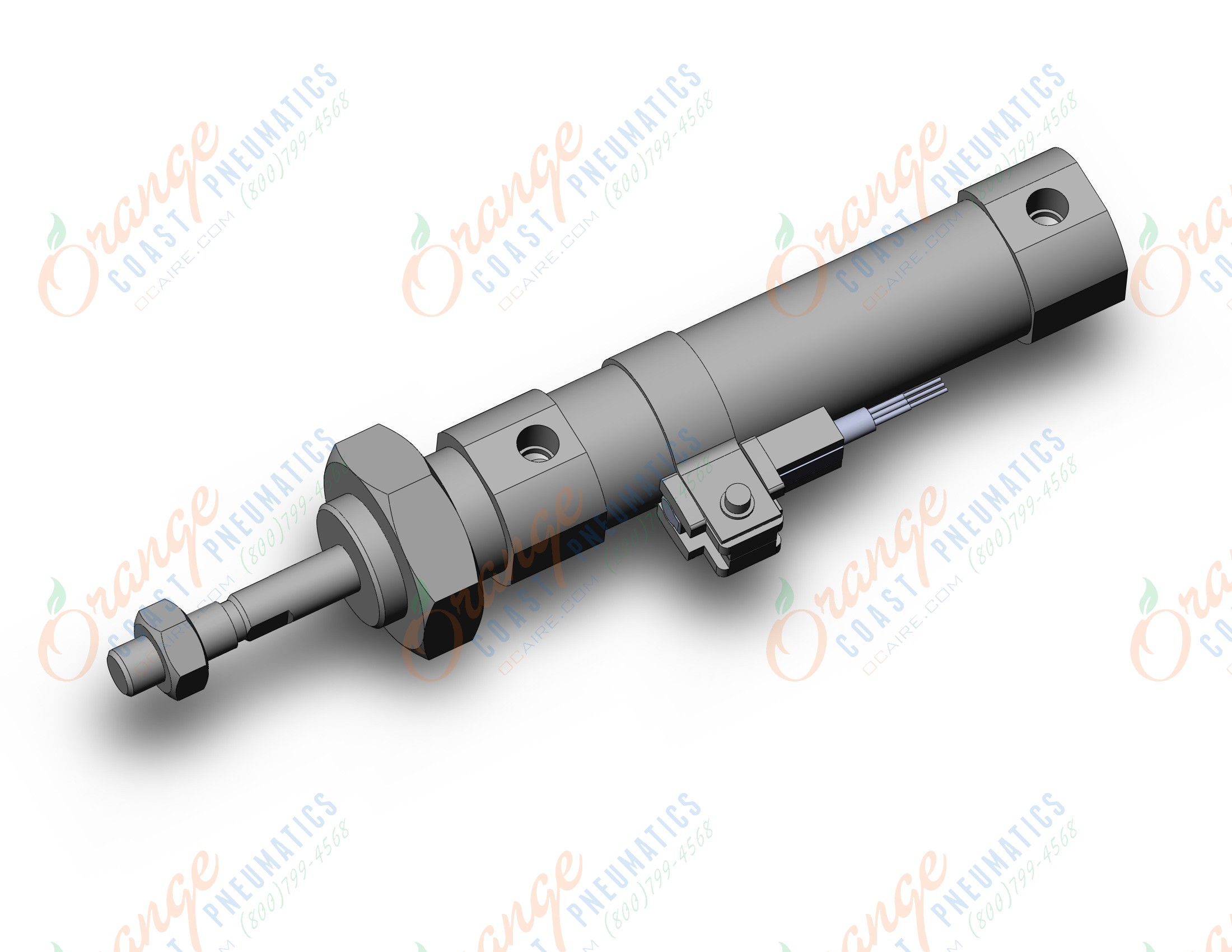 SMC CD85F16-10T-B-M9PMDPCS cylinder, iso, dbl acting, ISO ROUND BODY CYLINDER, C82, C85