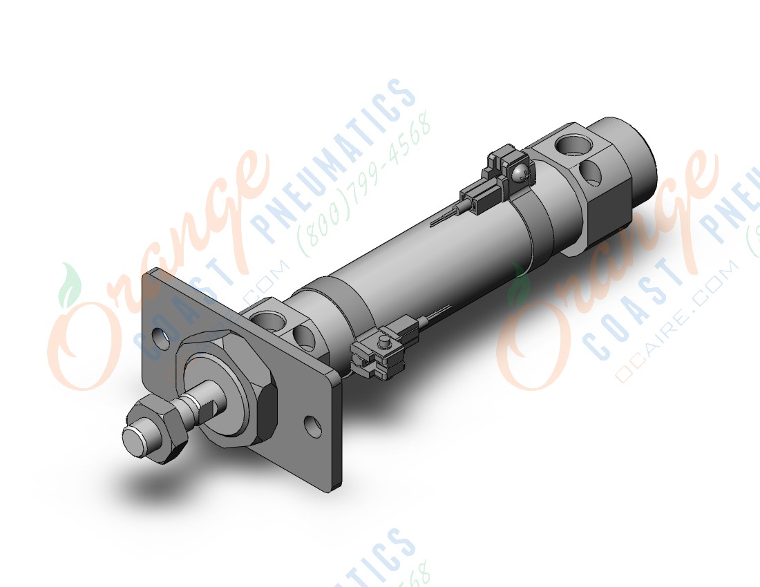 SMC CDM2F25-75AZ-M9BL cylinder, air, ROUND BODY CYLINDER