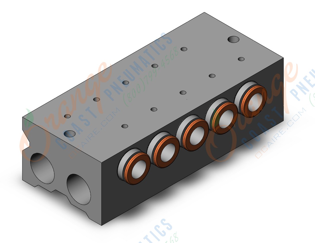 SMC VV3QZ25-05N9TC-Q vqz200 base mounted manifold, 3 PORT SOLENOID VALVE