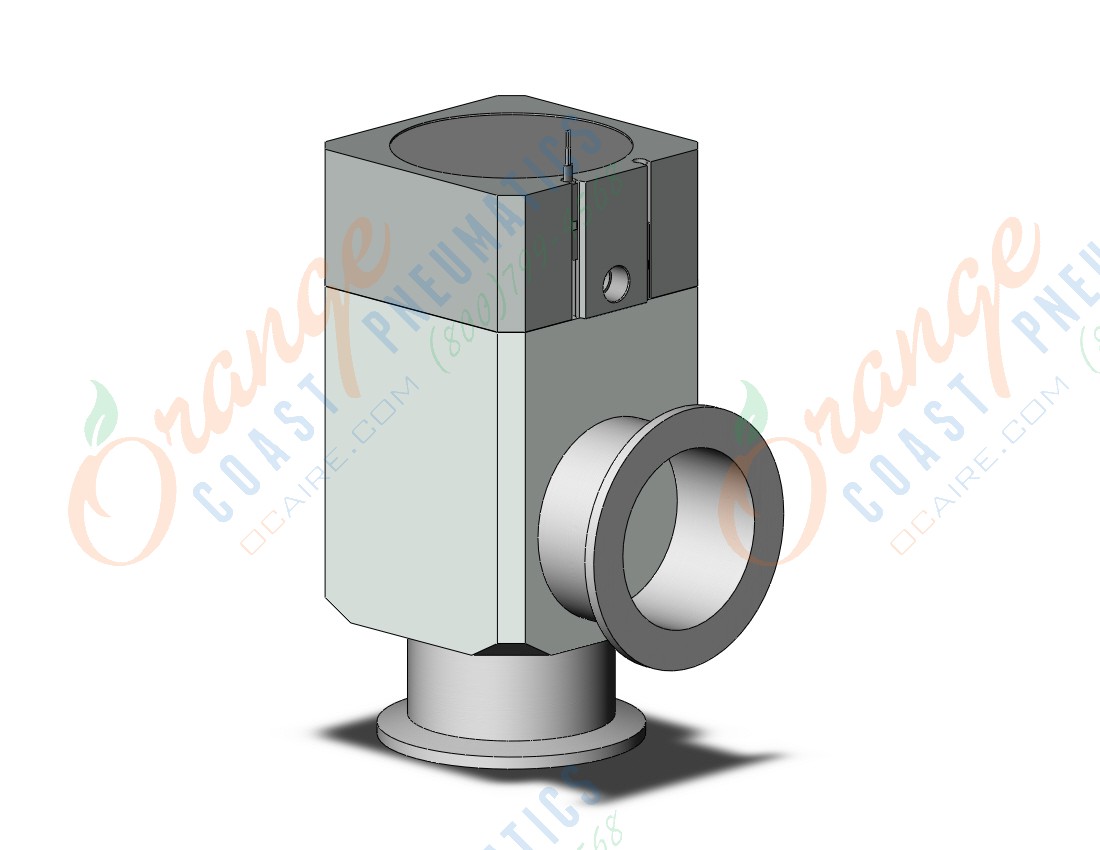 SMC XLA-50-2M9BLA-XAN1A aluminum, high vacuum angle valve, HIGH VACUUM VALVE