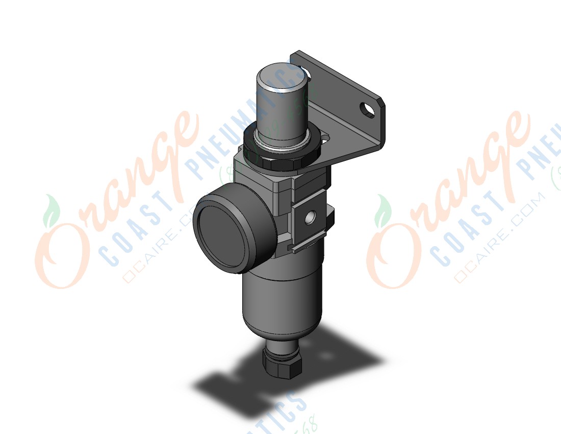 SMC AW10-M5BCG-2R-A filter/regulator, FILTER/REGULATOR, MODULAR F.R.L.