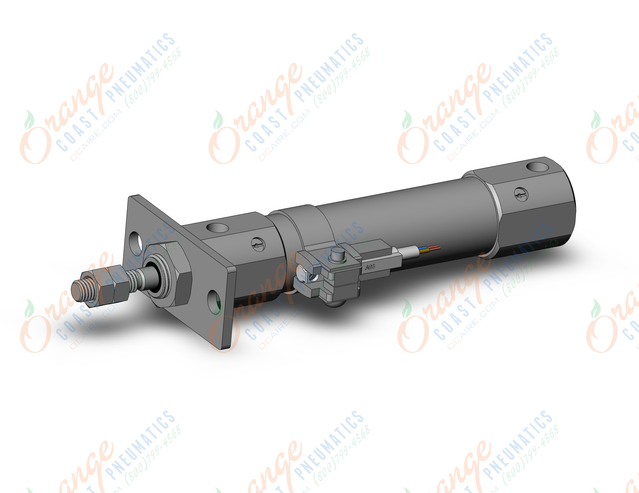 SMC CDJ2F16-30AZ-A93LS-B cylinder, air, ROUND BODY CYLINDER