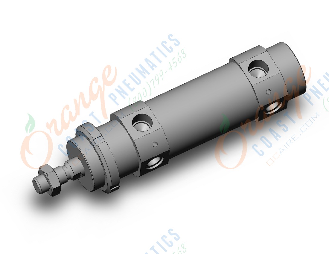 SMC CD75E40-25C-B cylinder, air, standard, ISO ROUND BODY CYLINDER, C75, C76
