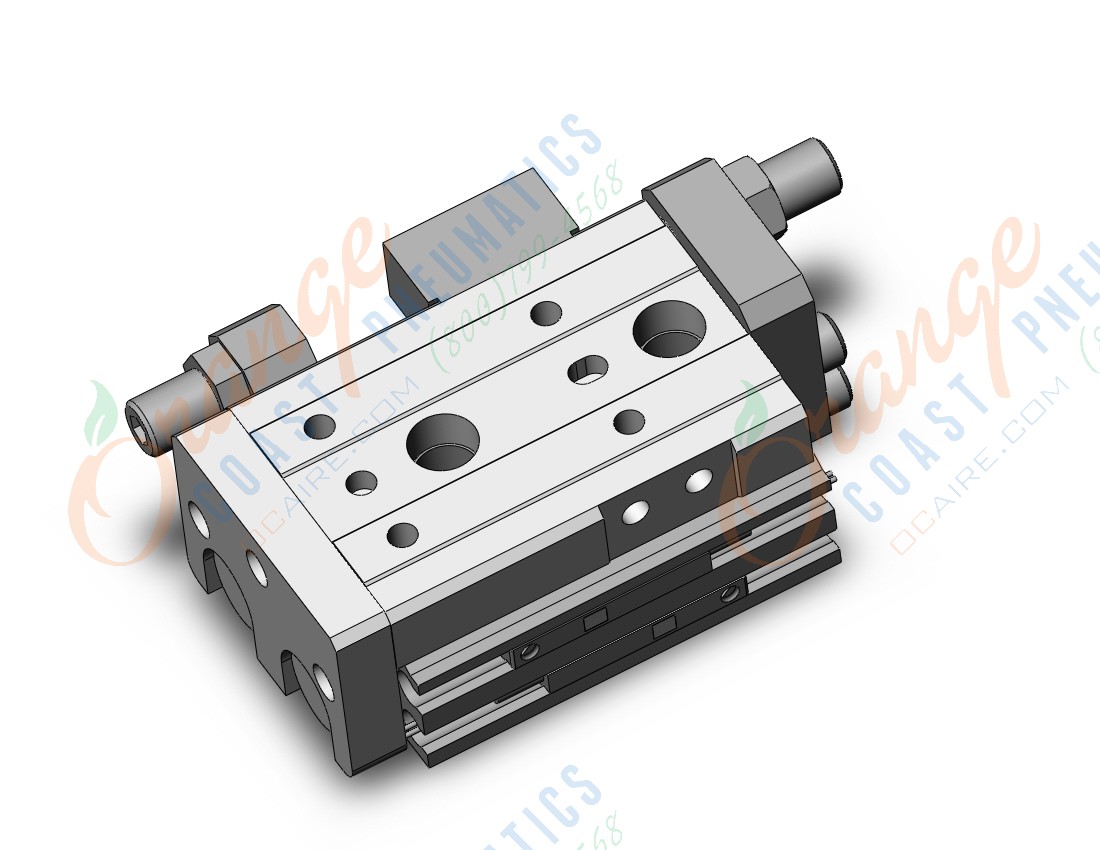 SMC MXQR8-10C-M9BWL cyl, air slide table, reversible, asw, GUIDED CYLINDER