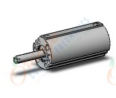 SMC NCDQ8N056-100T compact cylinder, ncq8, COMPACT CYLINDER