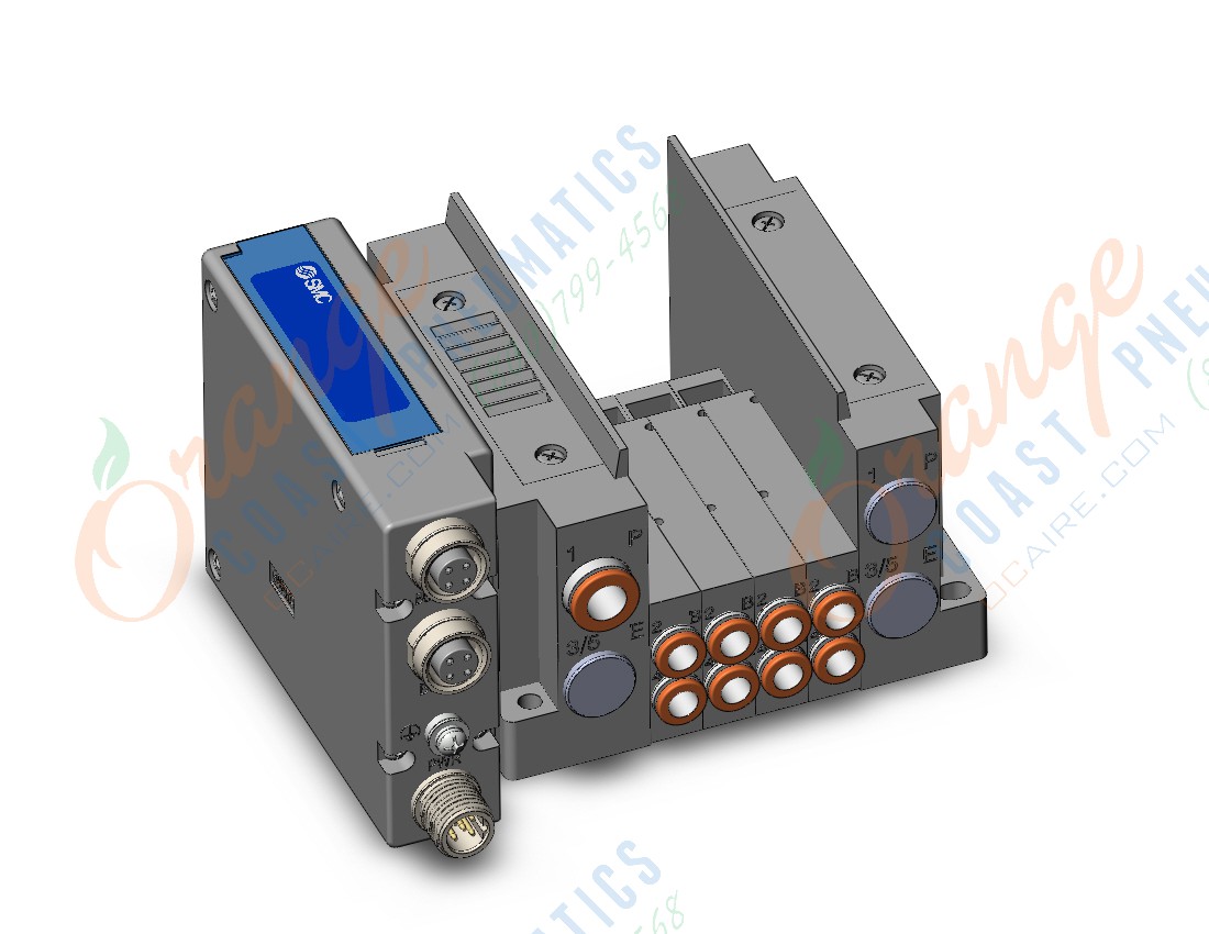 SMC SS5Y3-10SEAN-04DS-C6 ss5y3 4 sta manifold base, 4/5 PORT SOLENOID VALVE