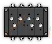 SMC VV2CC1-0400C6-G04 mfld, color chg valve, VALVE, COLOR CHANGE