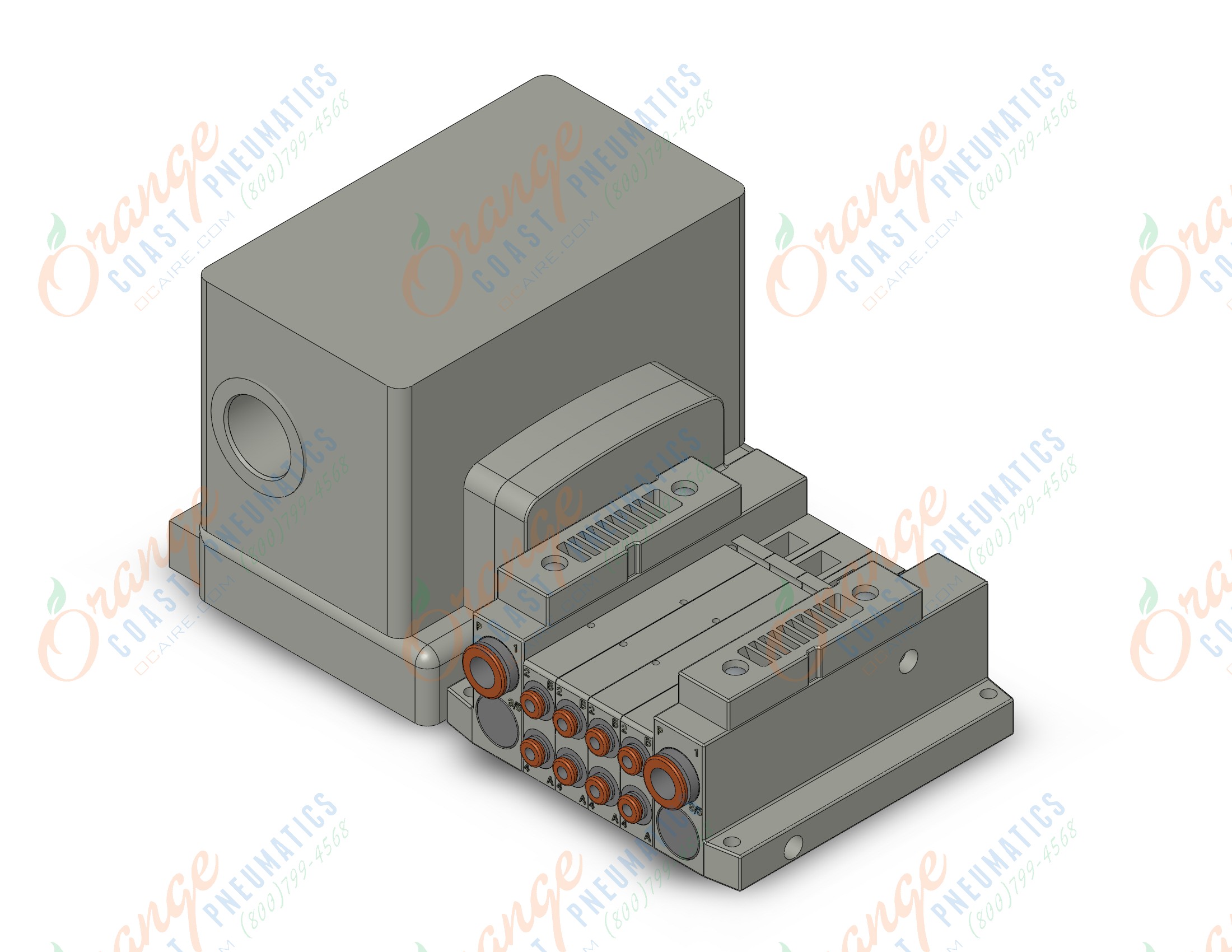 SMC SS5V1-W10S4VWD-04BS-N1 ss5v 04 station manifold, tie-rod base, 4/5 PORT SOLENOID VALVE