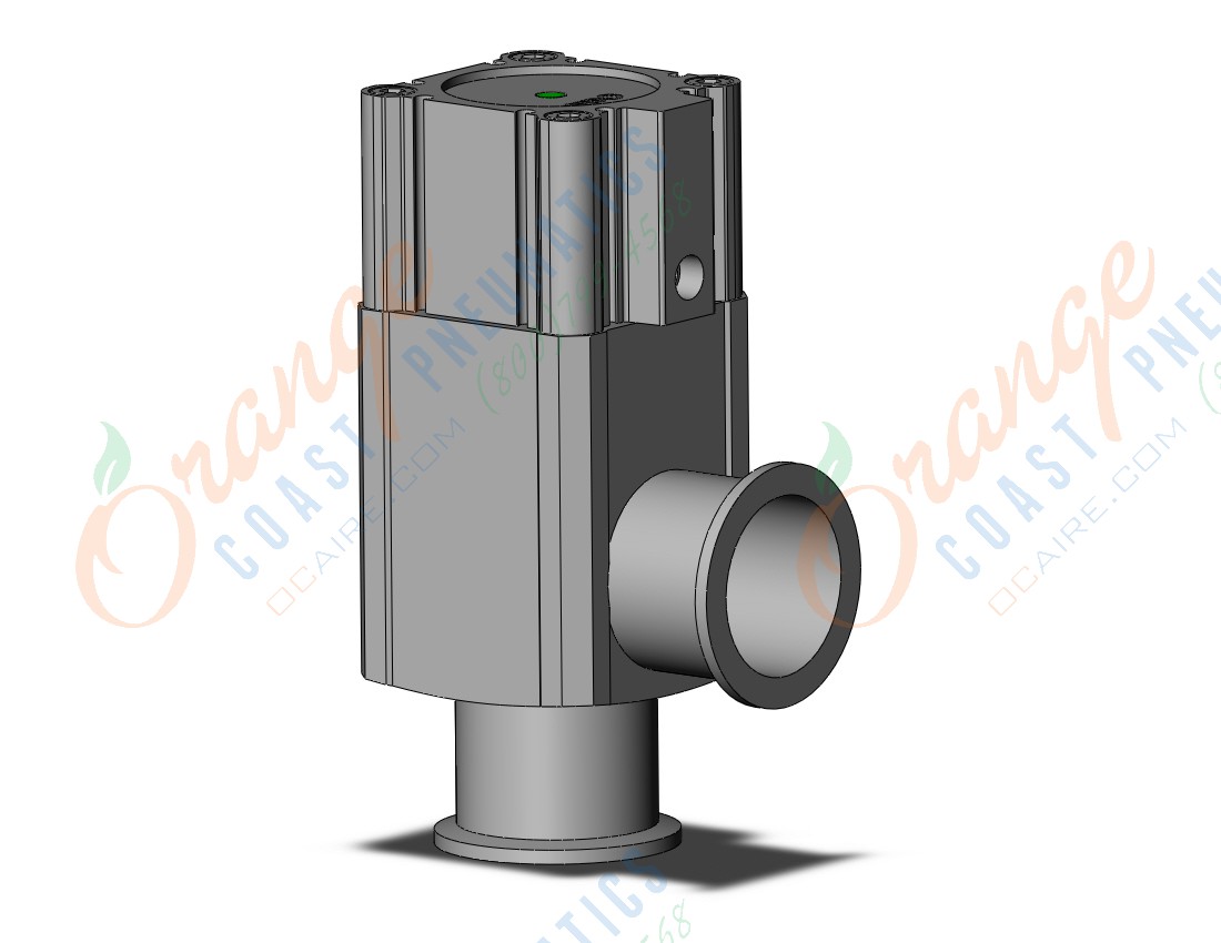 SMC XLA-40A-2M9BA aluminum, high vacuum angle valve, HIGH VACUUM VALVE