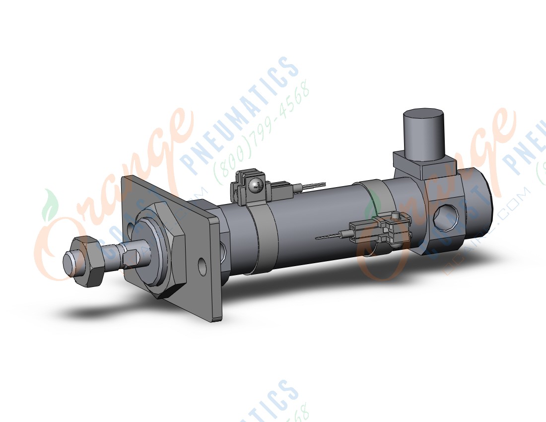 SMC CDBM2F25-50-HL-M9BL-C cylinder, air, ROUND BODY CYLINDER