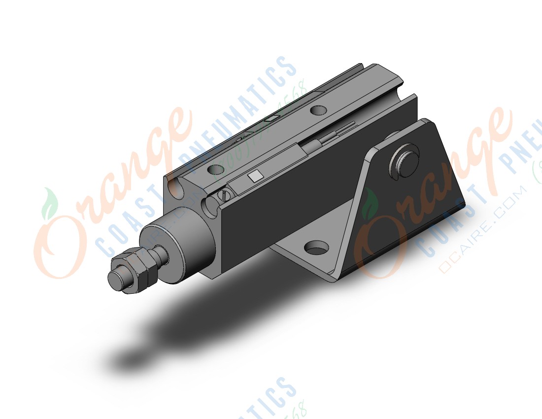 SMC CDJP2T10-15D-A96 pin cylinder, double acting, sgl rod, ROUND BODY CYLINDER