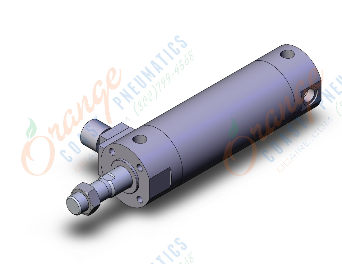 SMC CDBG1BN40-75-RL cbg1, end lock cylinder, ROUND BODY CYLINDER