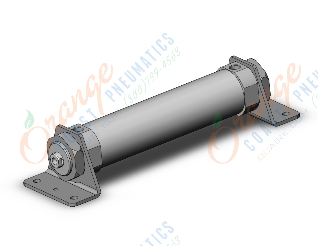 SMC CDM3L40-125F cyl, air, short type, auto sw capable, ROUND BODY CYLINDER