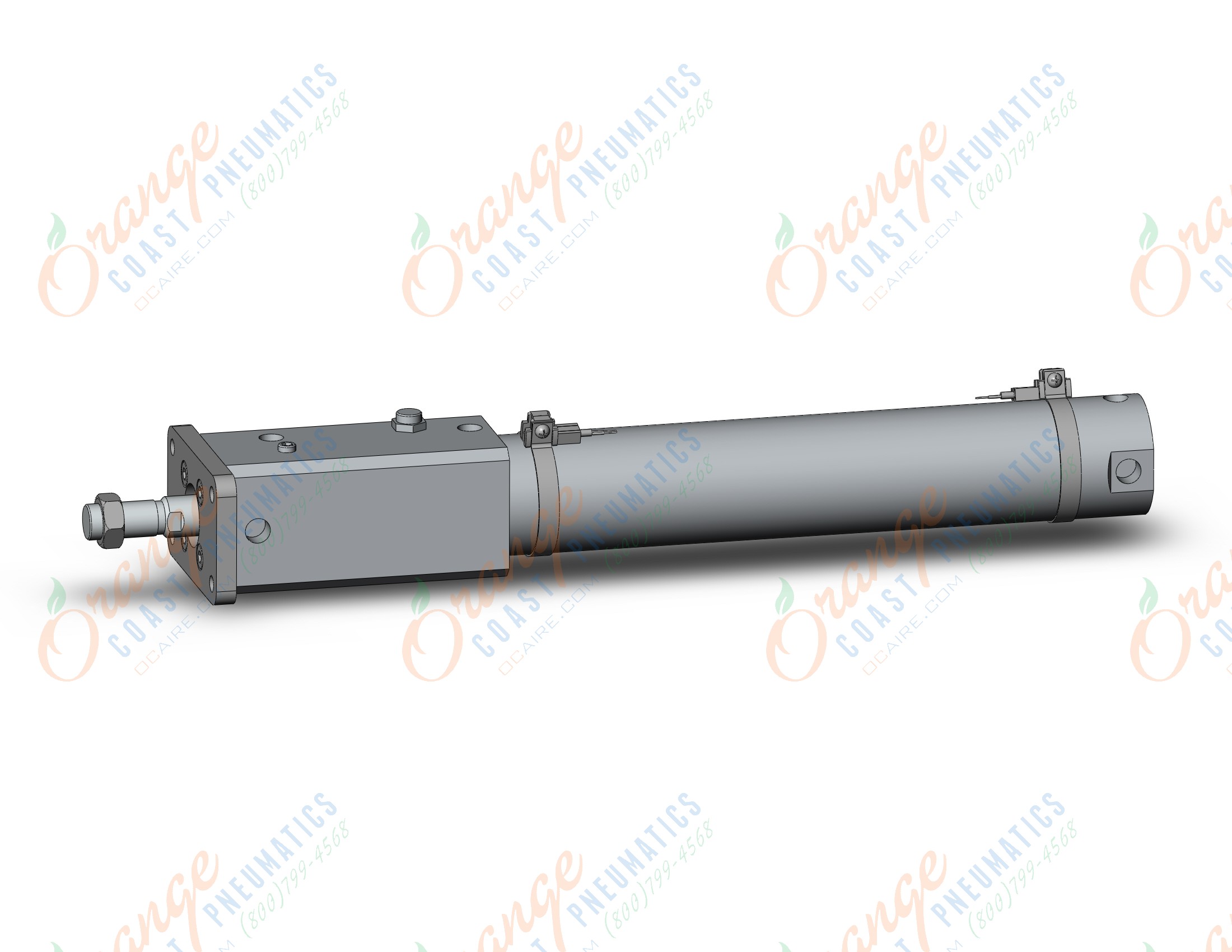 SMC CDNGFN40-200-D-A93L-C cng, cylinder with lock, ROUND BODY CYLINDER W/LOCK