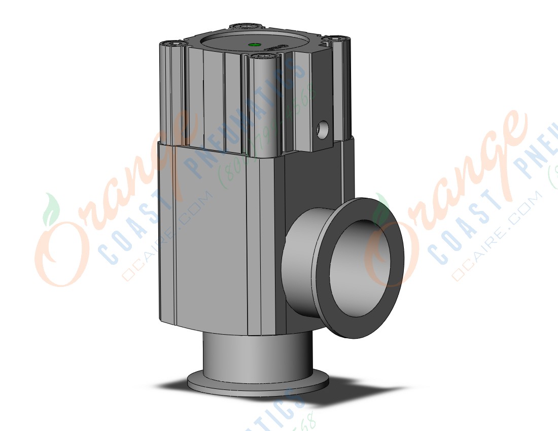 SMC XLA-50G-2A93LA aluminum, high vacuum angle valve, HIGH VACUUM VALVE