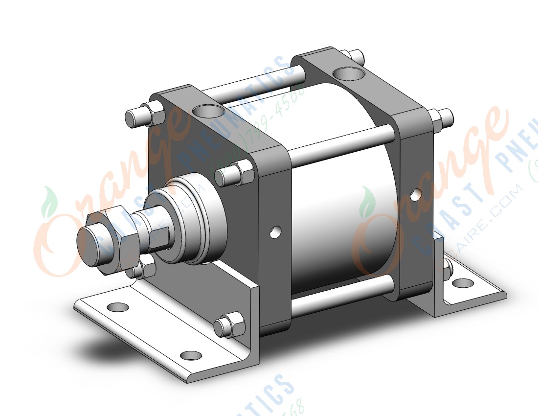 SMC CDS2L160-75-XC3CB cylinder, tie rod, cs2, TIE ROD CYLINDER