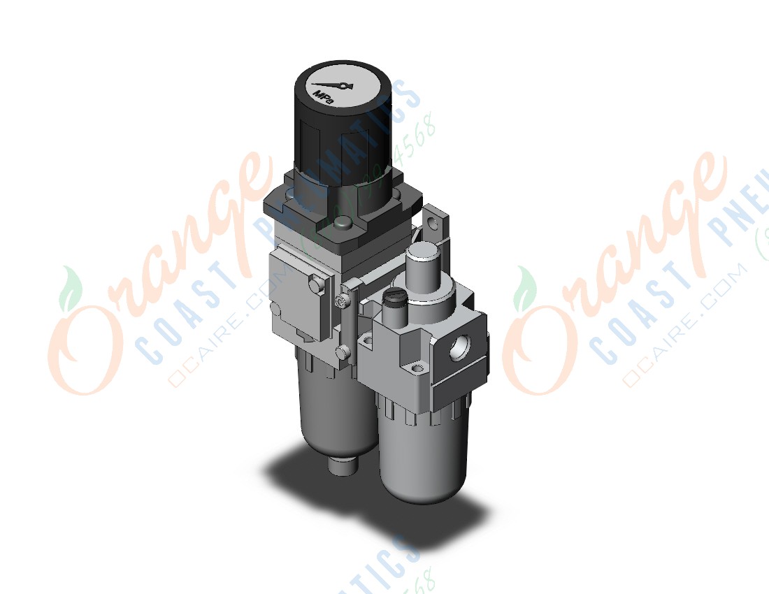 SMC ACG40A-F03DG1 air combination, MODULAR F.R.L. W/GAUGE