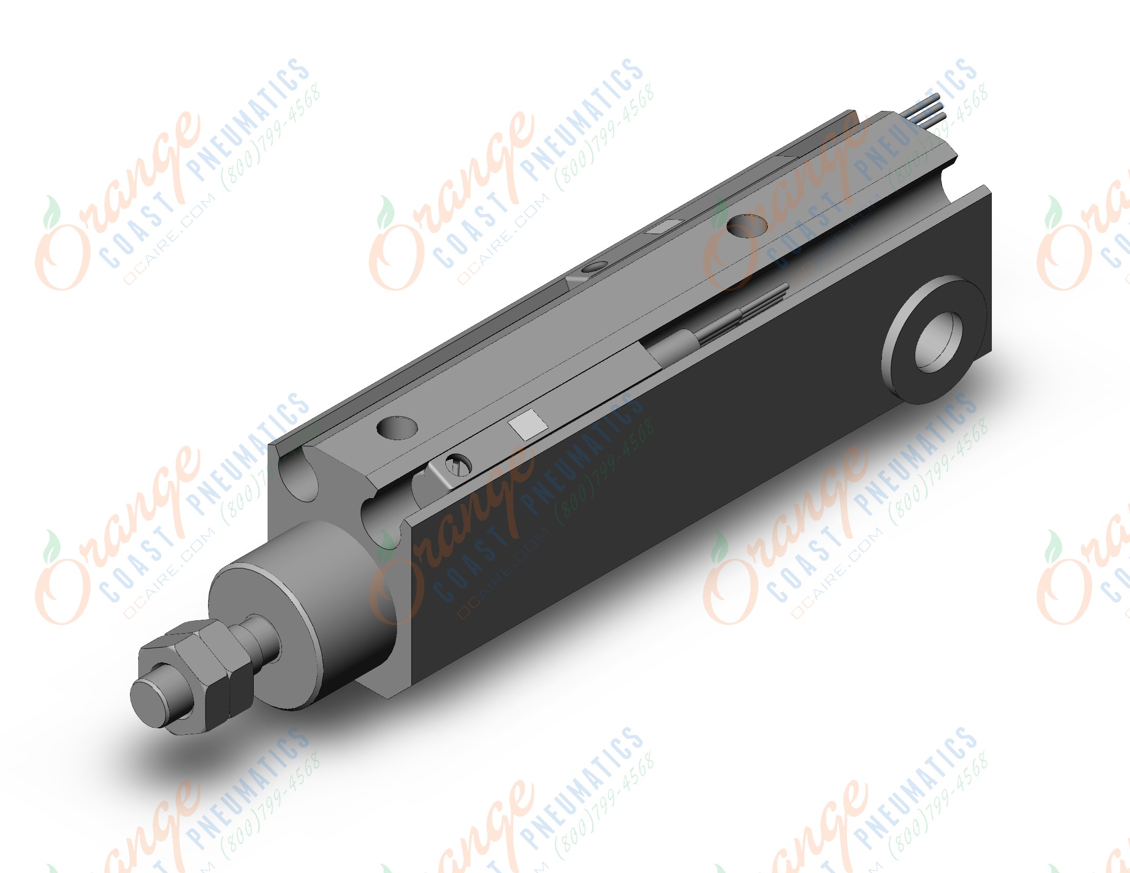 SMC CDJP2D10-25D-M9NZ pin cylinder, double acting, sgl rod, ROUND BODY CYLINDER