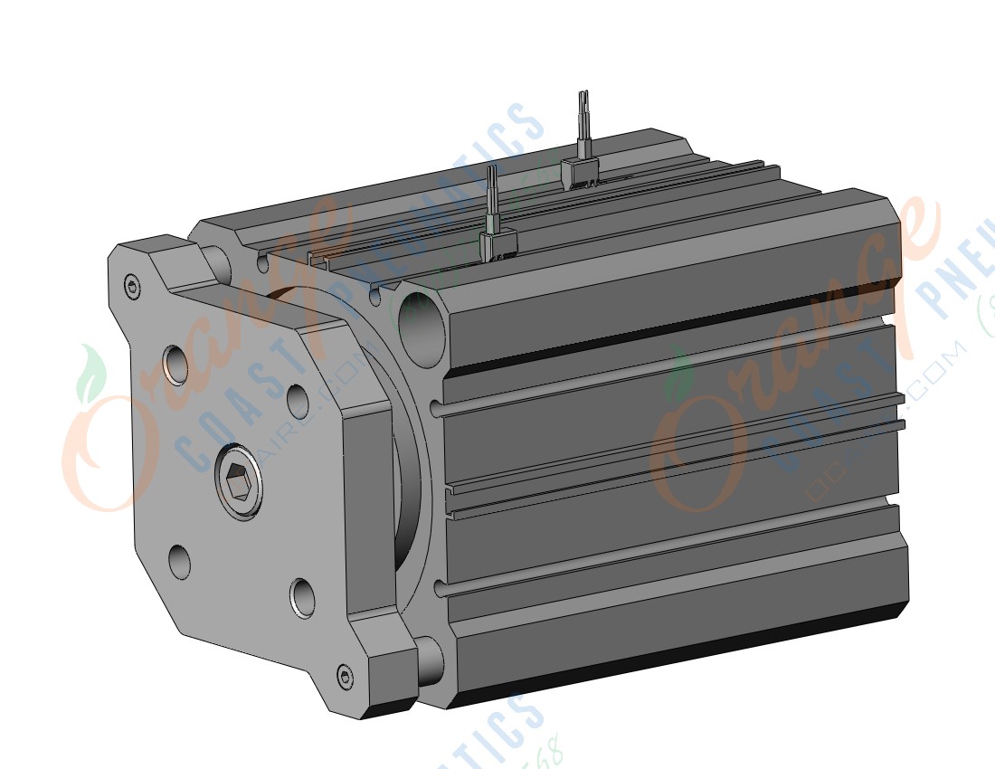 SMC CDQMB80-75-M9NWV compact guide rod cylinder, cqm, COMPACT CYLINDER W/GUIDE