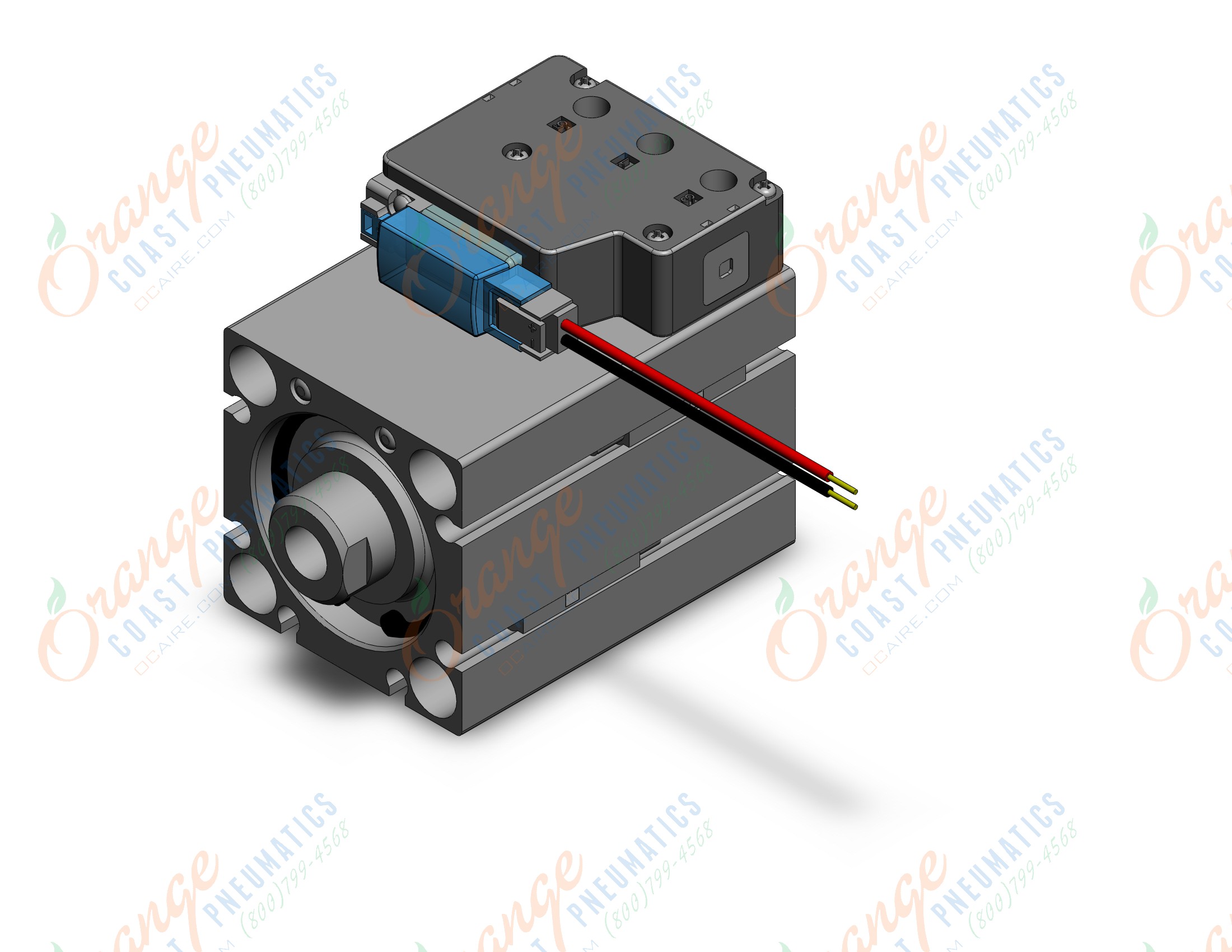 SMC CVQB32-30-M9B-5M compact cylinder with solenoid valve, COMPACT CYLINDER W/VALVE