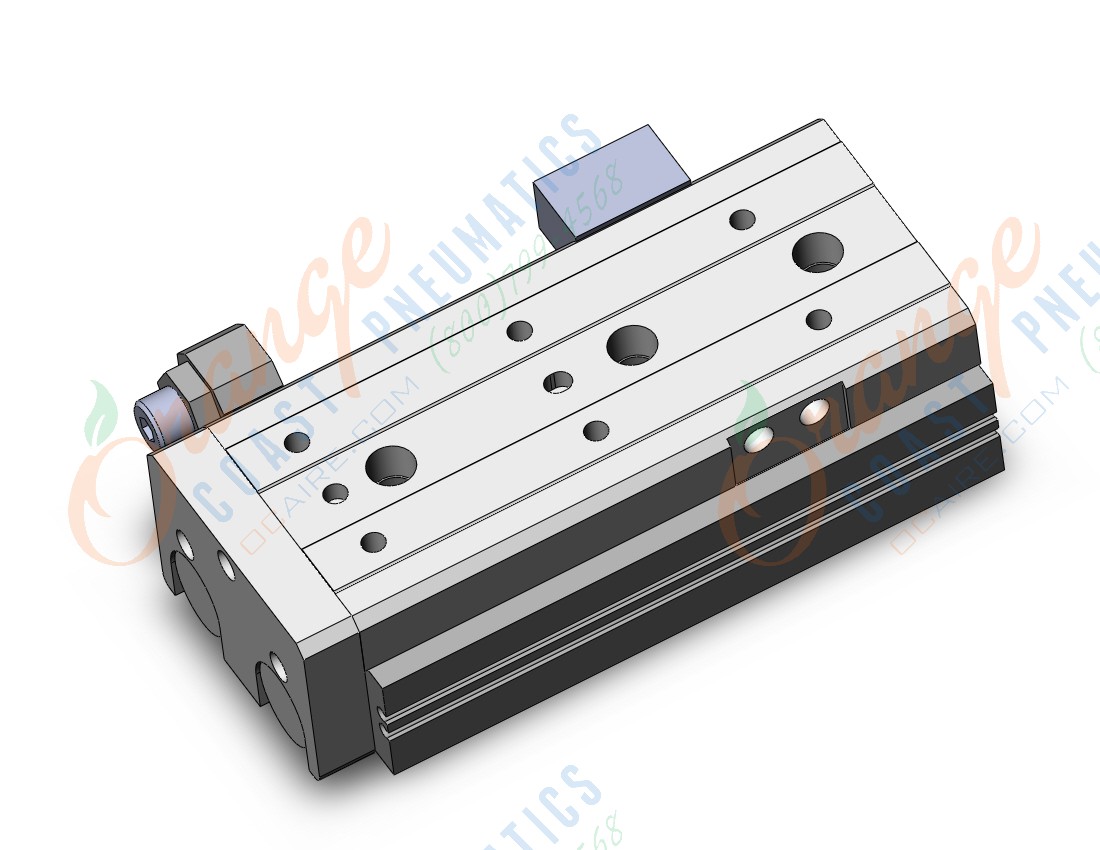 SMC MXQR25-75AS-M9P cyl, air slide table, reversible, asw, GUIDED CYLINDER