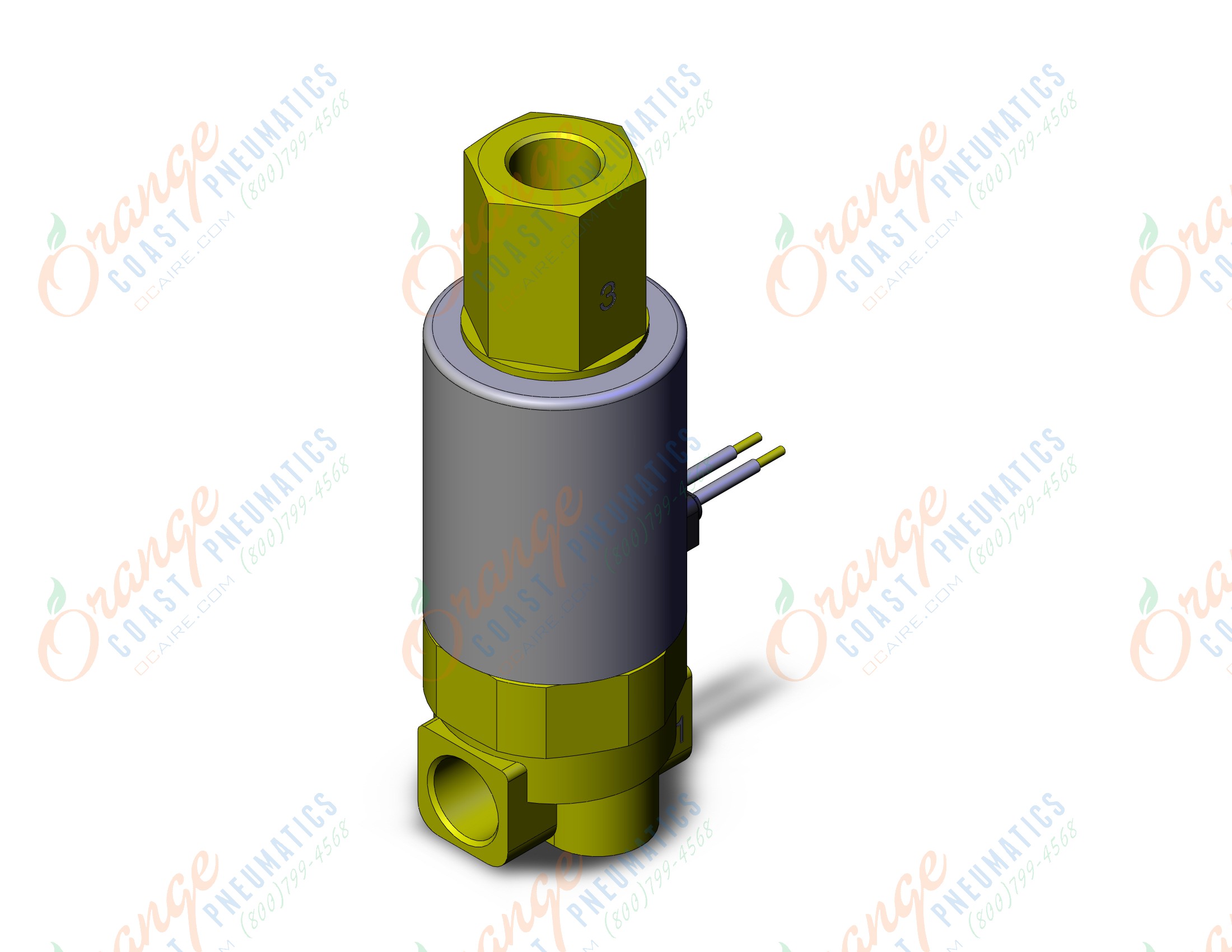 SMC VDW350-6G-2-01N-A-Q valve, compact, sgl, 3 PORT SOLENOID VALVE