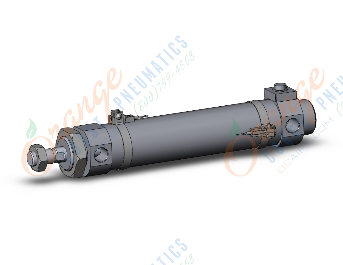 SMC CDBM2B40-125-HN-M9BW-C cylinder, air, ROUND BODY CYLINDER