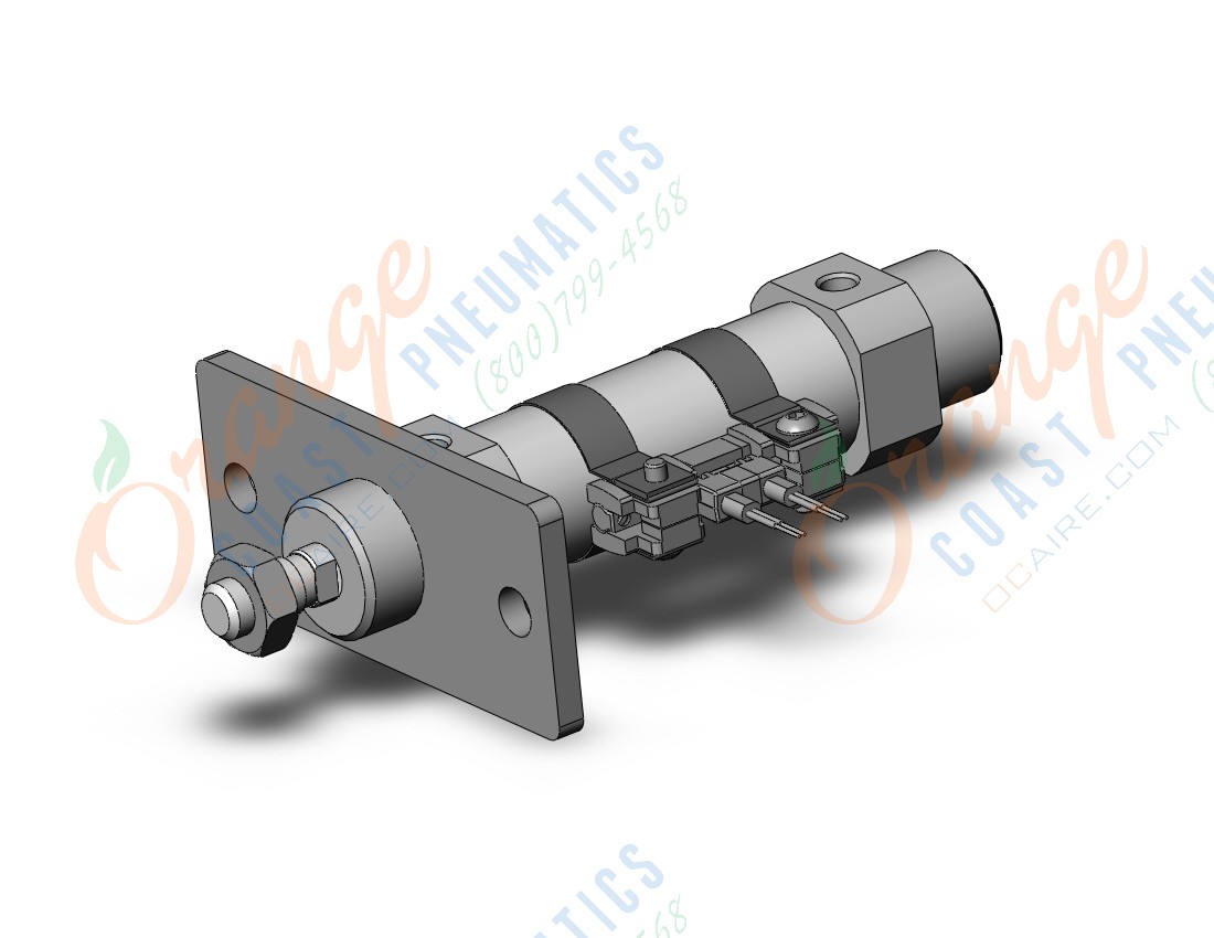 SMC CDM3F20-25-M9BVL-C cyl, air, short type, auto sw capable, ROUND BODY CYLINDER