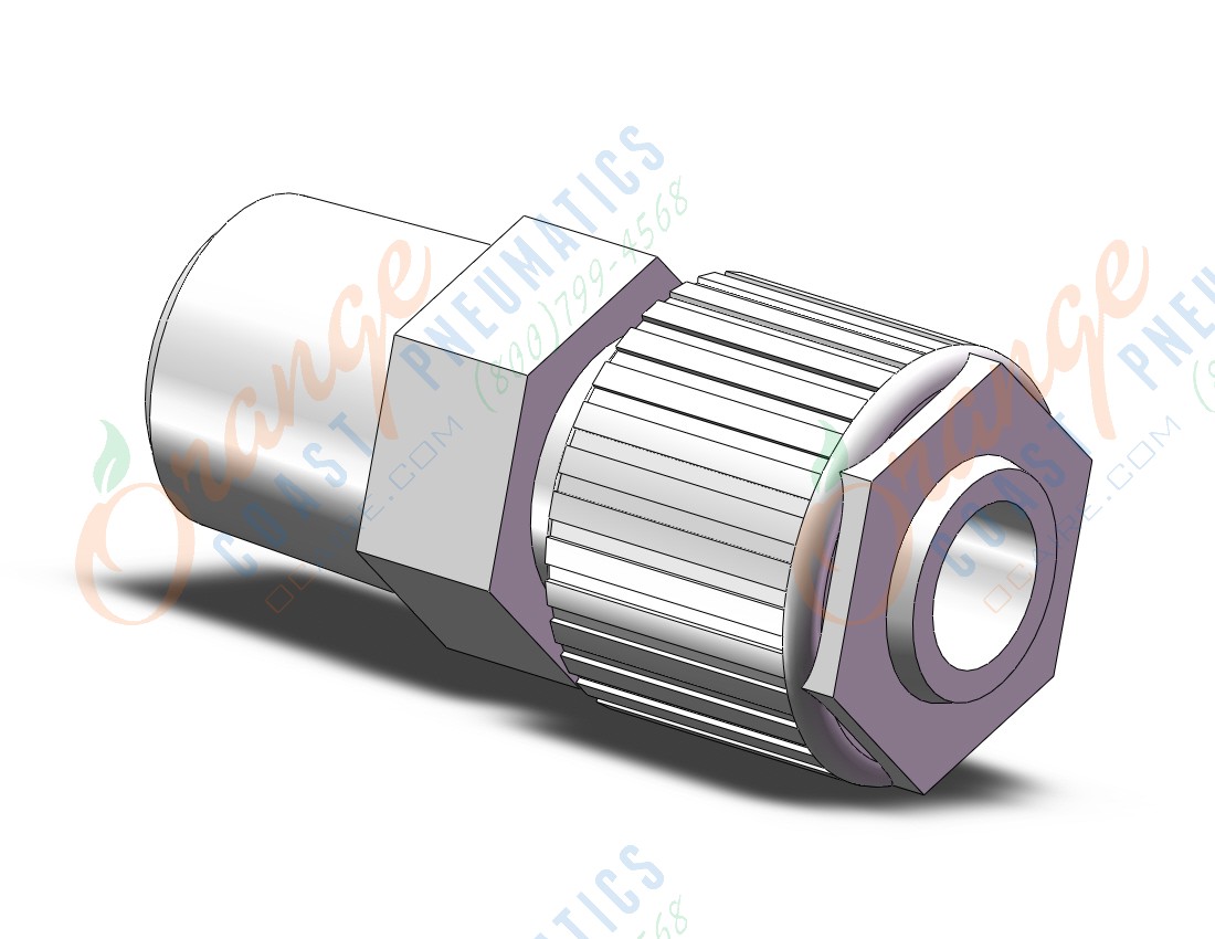 SMC LQHB06-1 bore through connector, FLUOROPOLYMER FITTING, LQ1, LQ2, LQ3