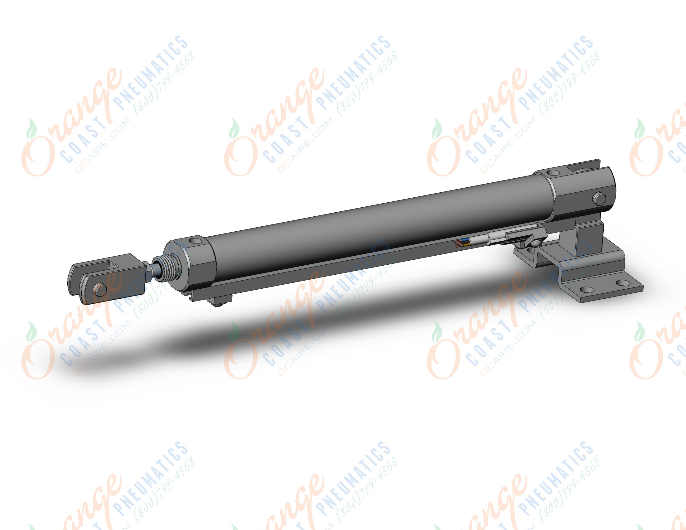 SMC CDJ2D16-125Z-NW-M9PL-A cylinder, air, ROUND BODY CYLINDER