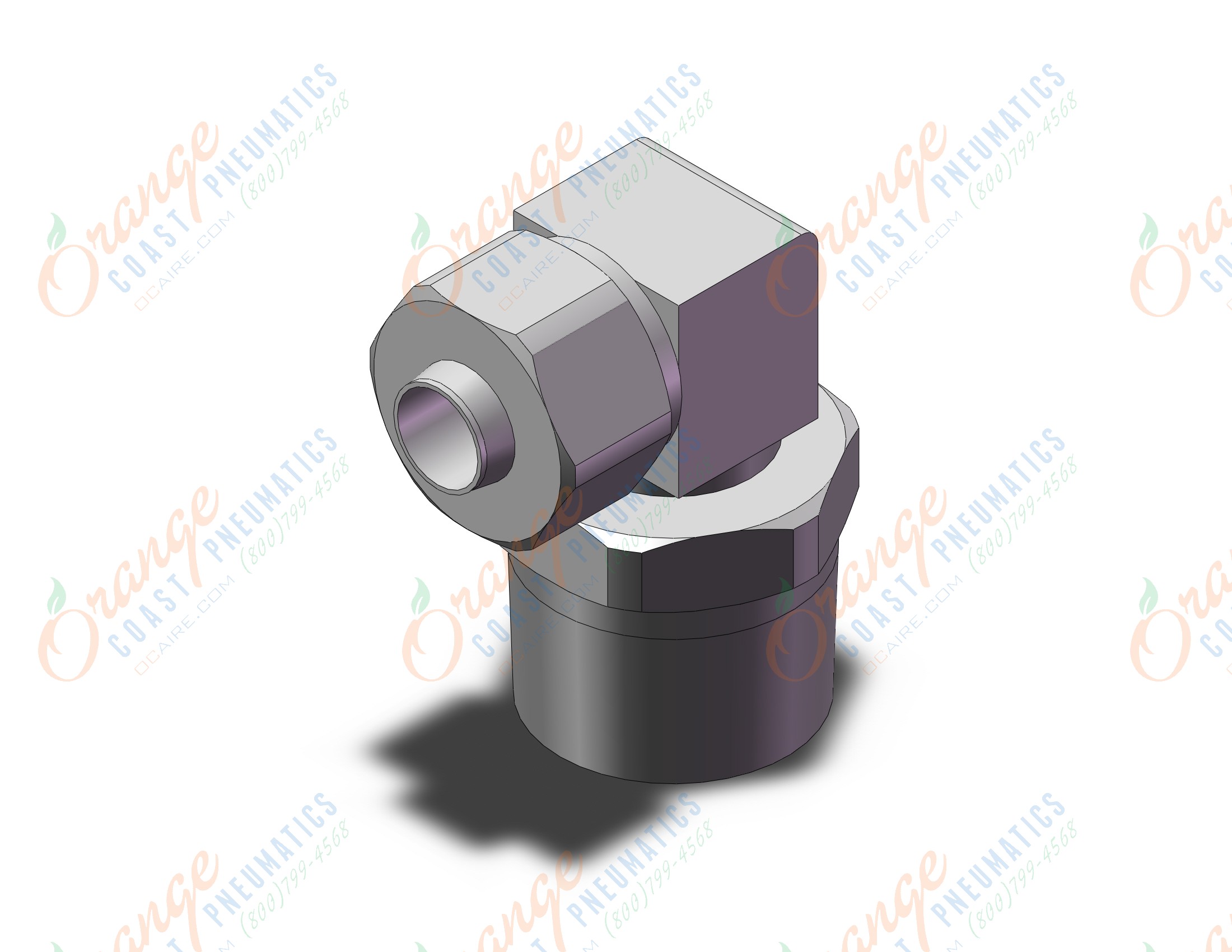 SMC KFG2V1008-04 fitting, swivel elbow, INSERT FITTING, STAINLESS STEEL