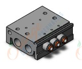 SMC VV3QZ15-03N1TC-R vqz100 base mounted manifold, 3 PORT SOLENOID VALVE