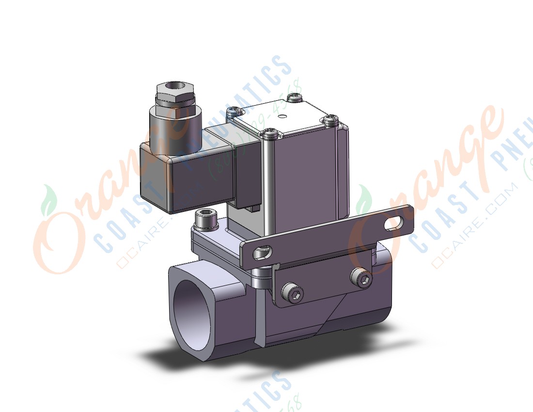 SMC VXZ260LGXB pilot op 2 port solenoid valve, (n.c.), 2 PORT VALVE