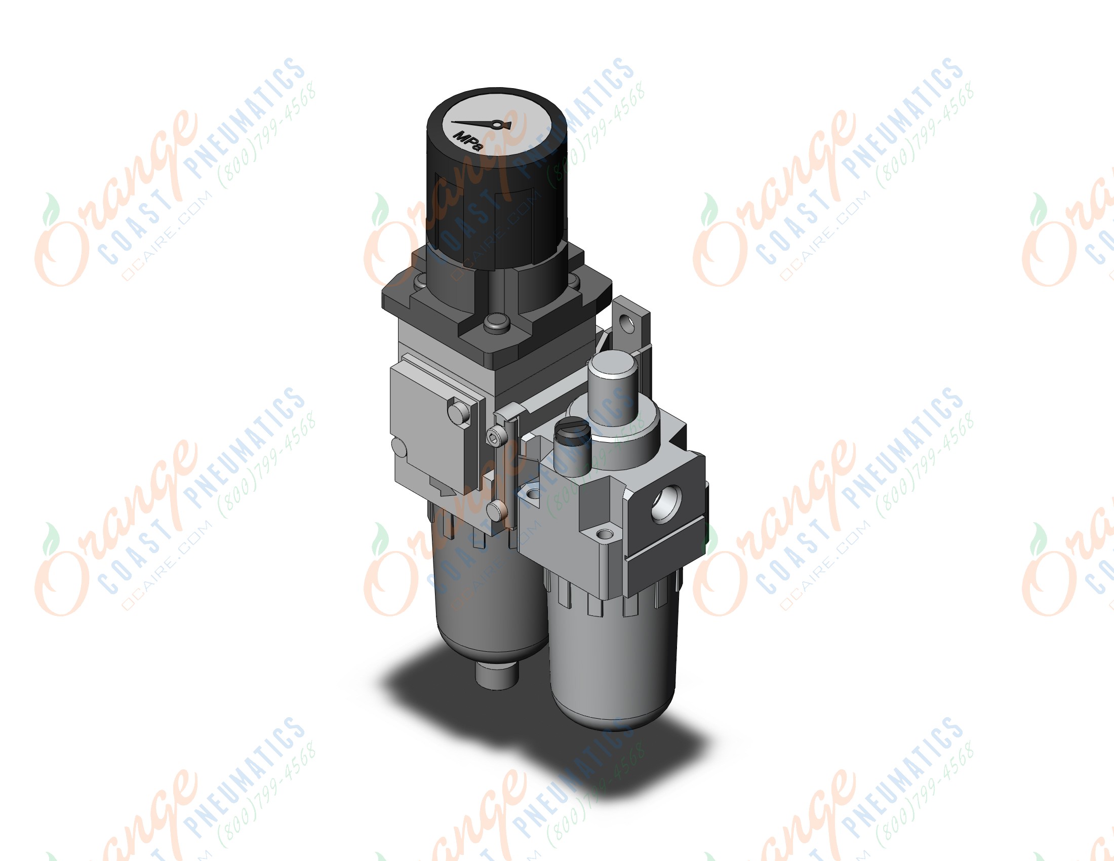 SMC ACG30A-N03G1-23Z air combination, MODULAR F.R.L. W/GAUGE