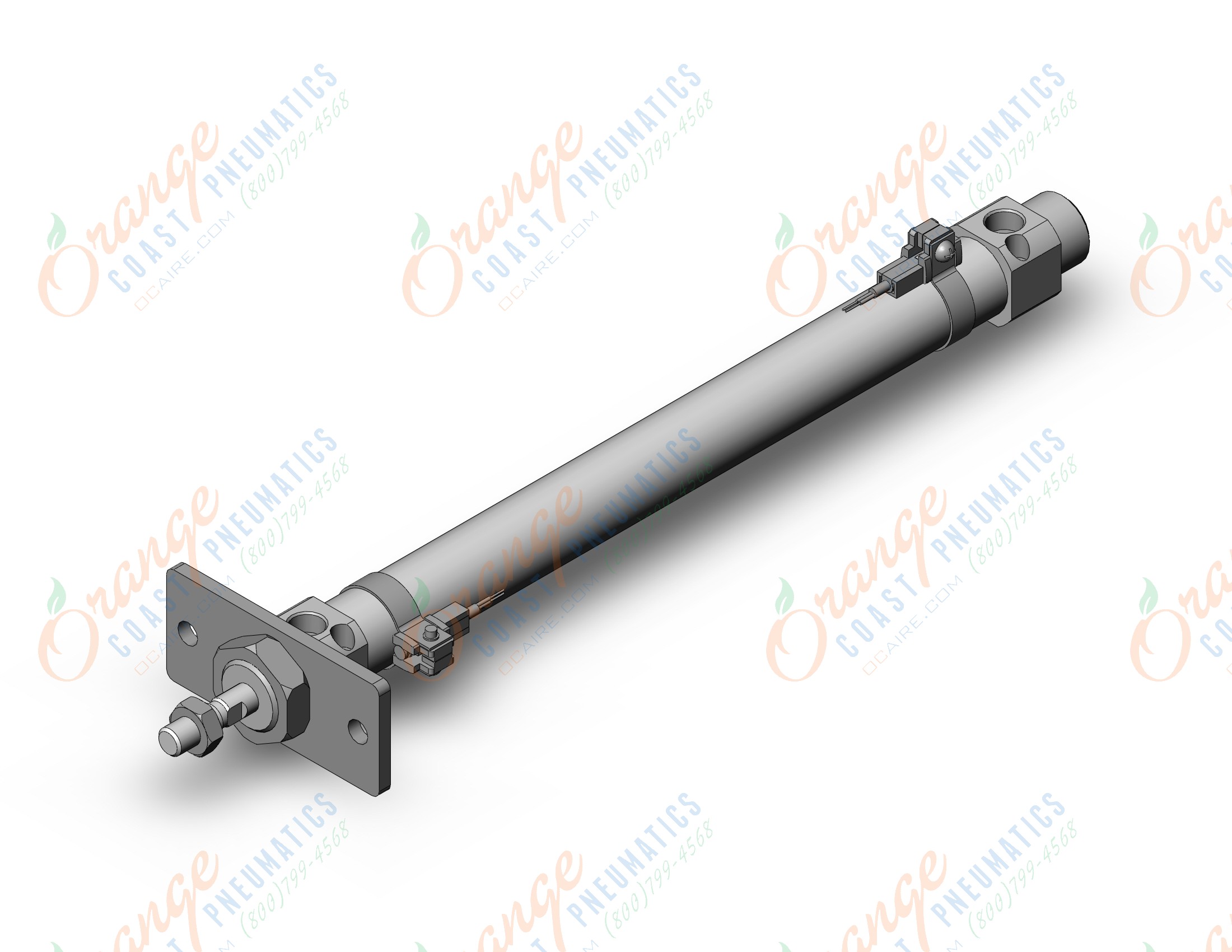 SMC CDM2F20-200AZ-A93L cylinder, air, ROUND BODY CYLINDER