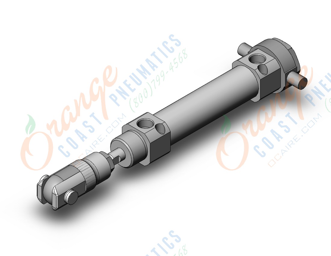 SMC CDM2T20-50AZ-W cylinder, air, ROUND BODY CYLINDER