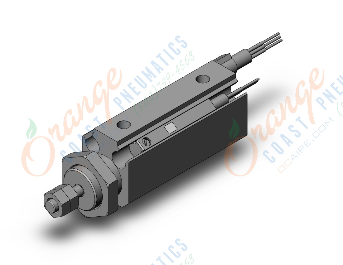 SMC CDJP2B6-15D-M9NZ pin cylinder, double acting, sgl rod, ROUND BODY CYLINDER