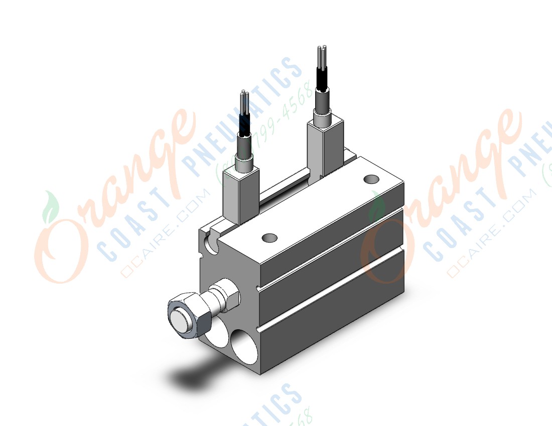 SMC CDUJS12-20DM-F8P cyl, free mount, dbl acting, COMPACT CYLINDER