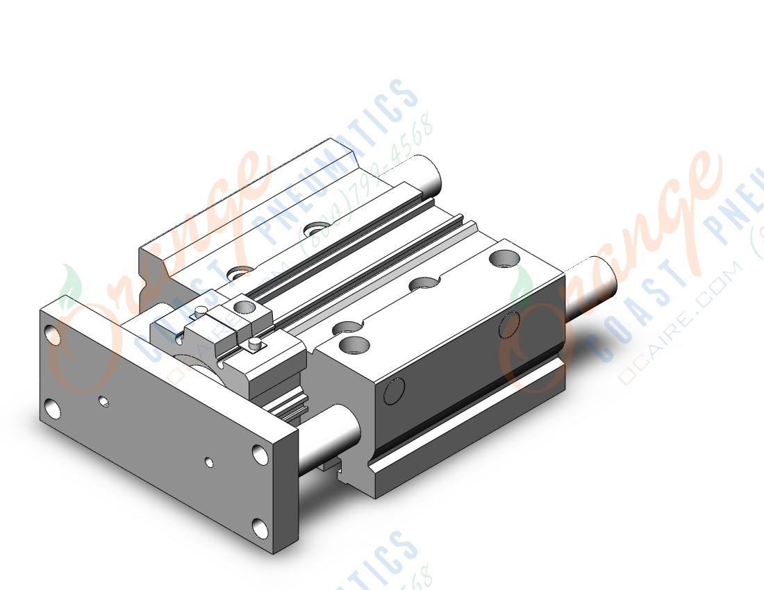 SMC MLGPM50TN-75Z-B cylinder, mlgp, compact guide with lock, GUIDE CYLINDER WITH FINE LOCK