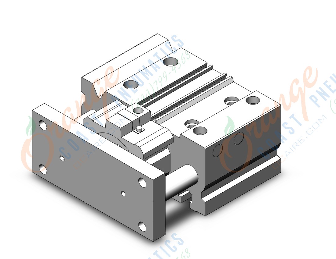 SMC MLGPL63TF-30Z-B cylinder, mlgp, compact guide with lock, GUIDE CYLINDER WITH FINE LOCK